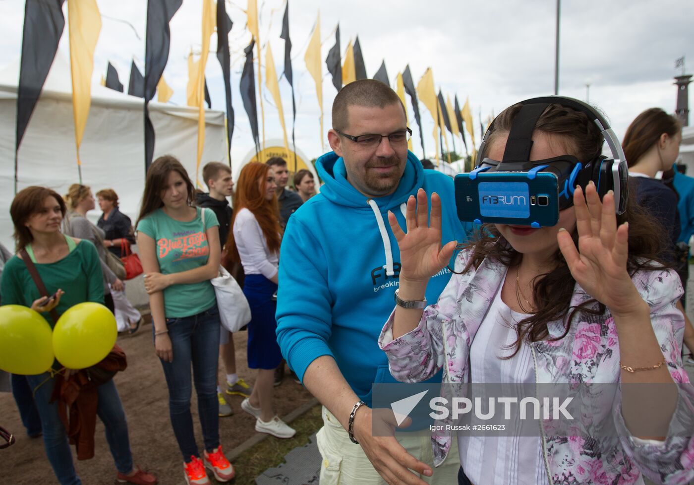 Vkontakte social network festival in St. Petersburg