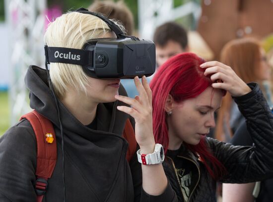 Vkontakte social network festival in St. Petersburg