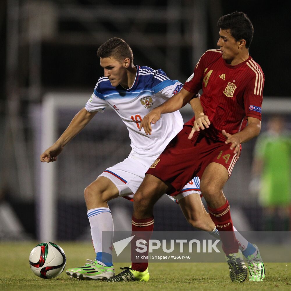 2015 UEFA European Under-19 Championship. Spain vs. Russia