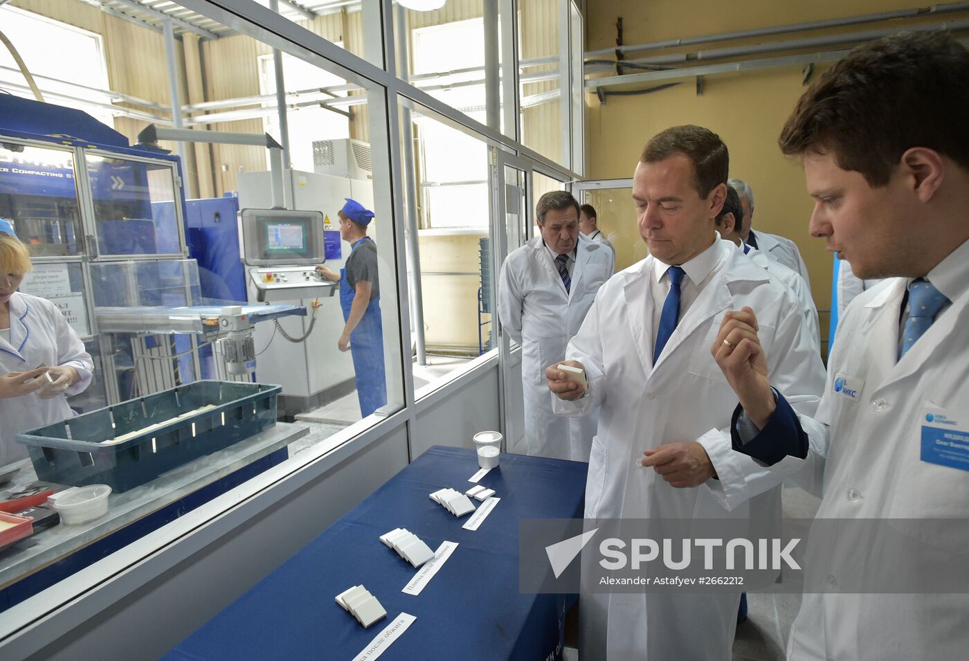 Russian Prime Minister Dmitry Medvedev visits the Novosibirsk Region