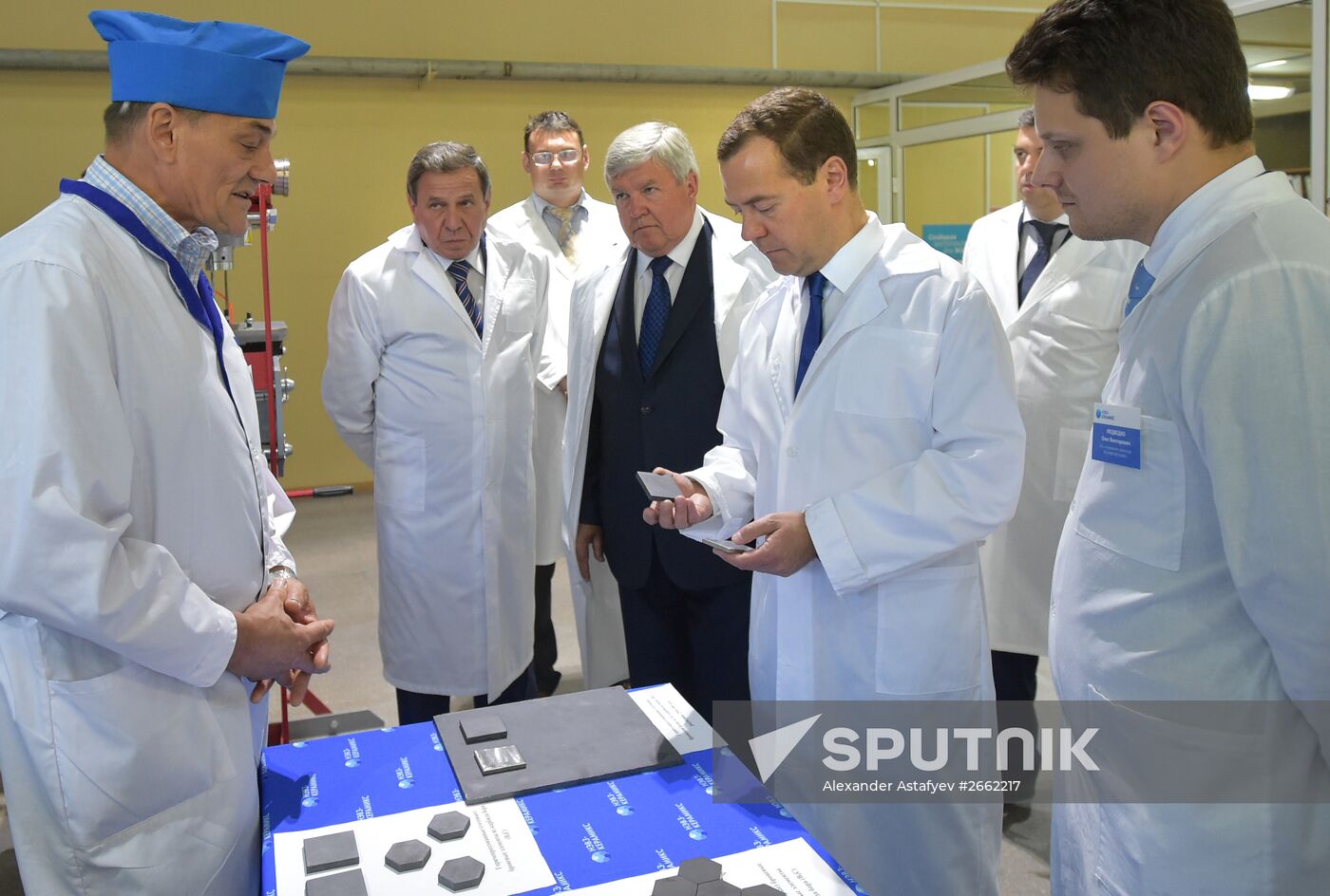 Russian Prime Minister Dmitry Medvedev visits the Novosibirsk Region