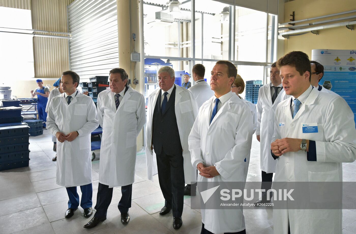 Russian Prime Minister Dmitry Medvedev visits the Novosibirsk Region