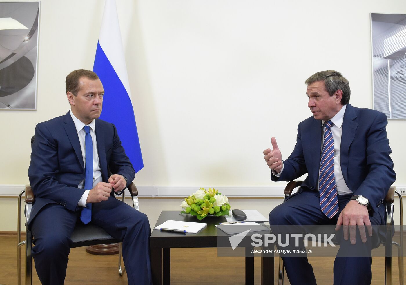 Russian Prime Minister Dmitry Medvedev visits the Novosibirsk Region