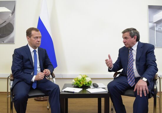 Russian Prime Minister Dmitry Medvedev visits the Novosibirsk Region
