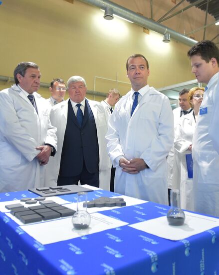 Russian Prime Minister Dmitry Medvedev visits the Novosibirsk Region