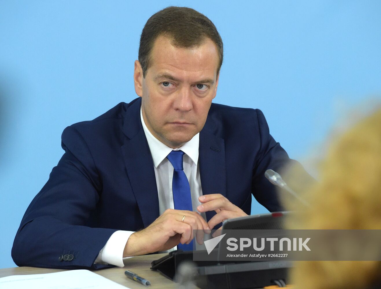 Russian Prime Minister Dmitry Medvedev visits the Novosibirsk Region