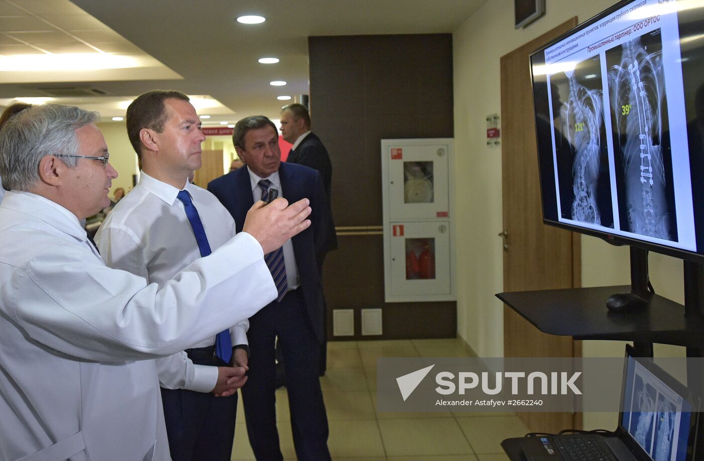 Russian Prime Minister Dmitry Medvedev visits the Novosibirsk Region
