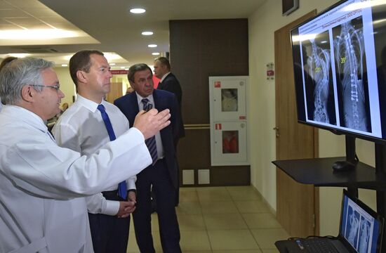 Russian Prime Minister Dmitry Medvedev visits the Novosibirsk Region