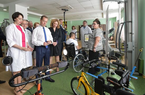 Russian Prime Minister Dmitry Medvedev visits the Novosibirsk Region
