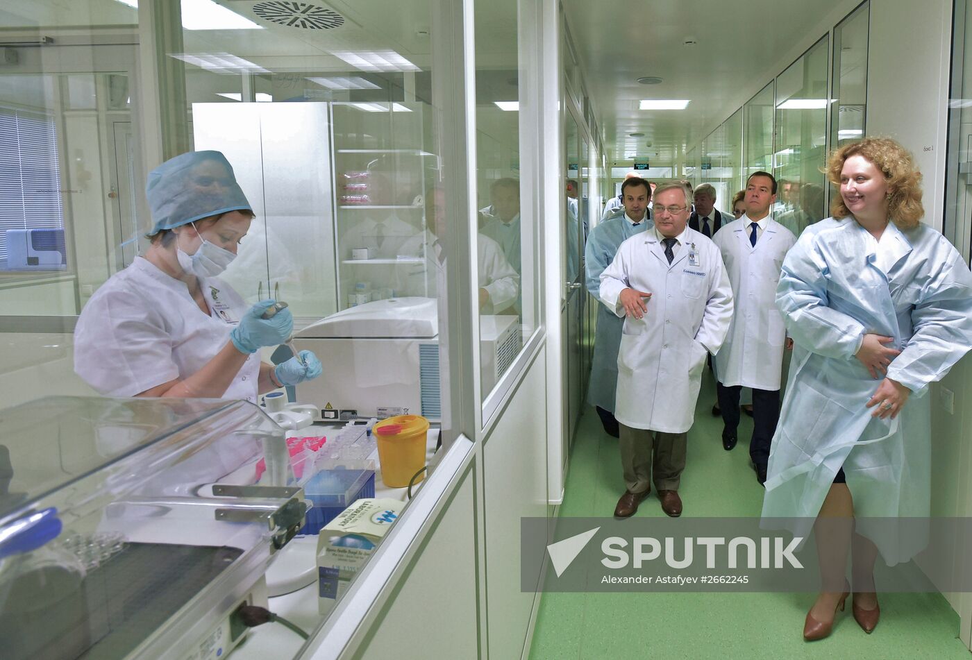 Russian Prime Minister Dmitry Medvedev visits the Novosibirsk Region