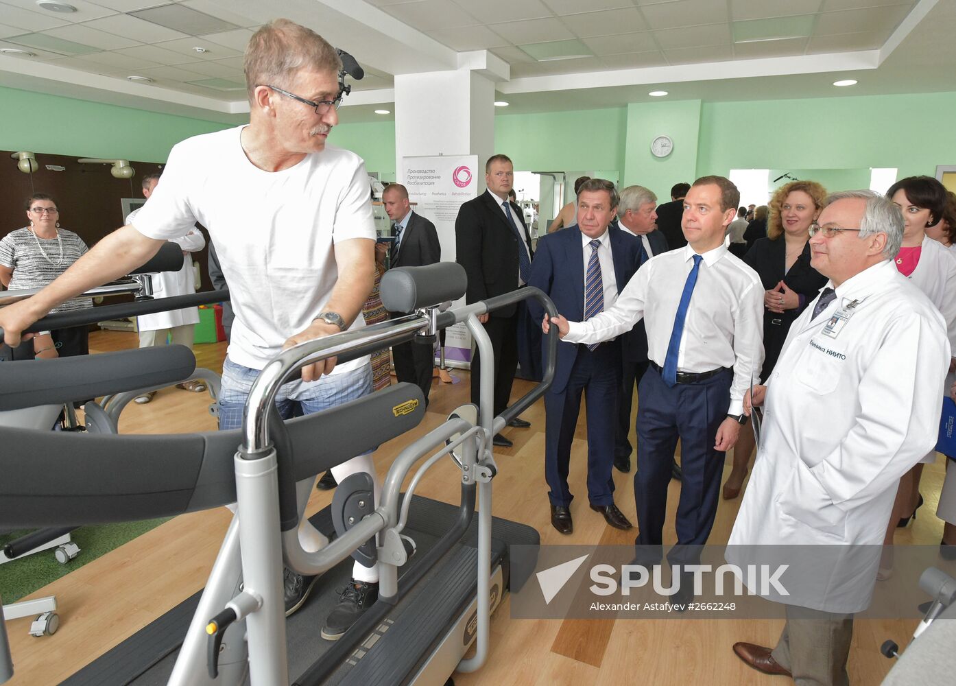 Russian Prime Minister Dmitry Medvedev visits the Novosibirsk Region