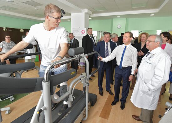 Russian Prime Minister Dmitry Medvedev visits the Novosibirsk Region