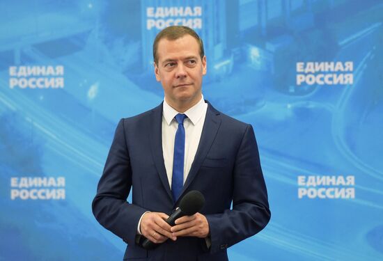 Russian Prime Minister Dmitry Medvedev visits the Novosibirsk Region