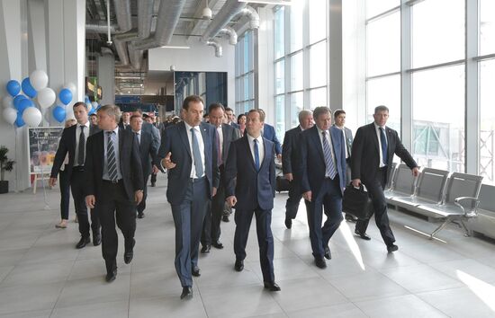Russian Prime Minister Dmitry Medvedev visits the Novosibirsk Region
