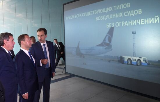 Russian Prime Minister Dmitry Medvedev visits the Novosibirsk Region