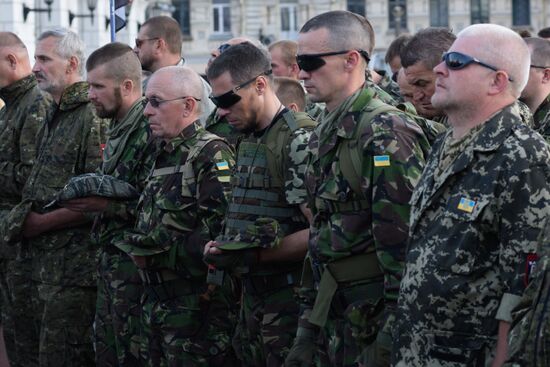 Right Sector public meeting in Kiev