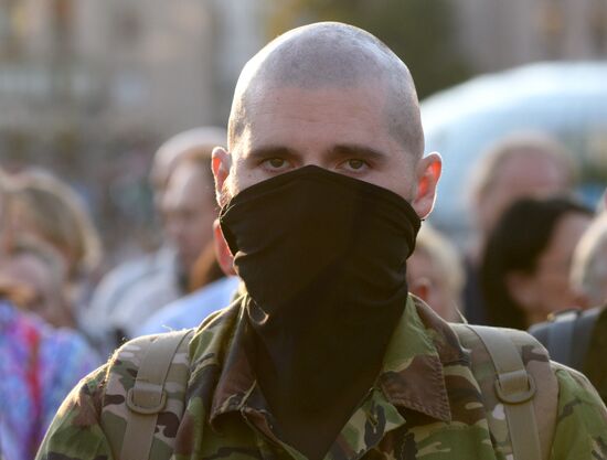Right Sector public meeting in Kiev
