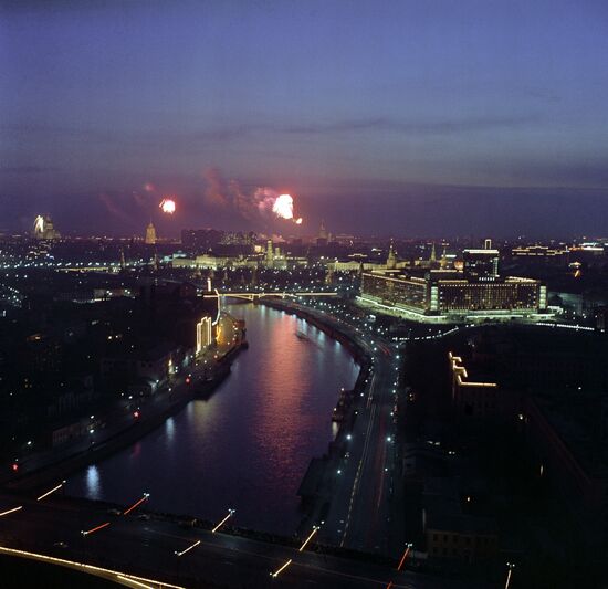 Fireworks in Moscow