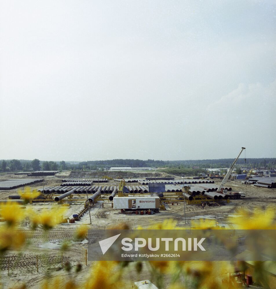 Gas pipeline Soyuz construction