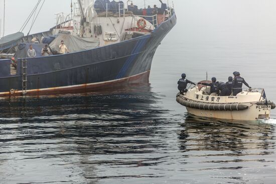 Russian-Japanese border guard drill in Sakhalin