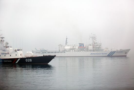 Russian-Japanese border guard drill in Sakhalin
