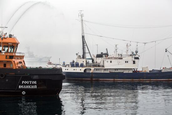 Russian-Japanese border guard drill in Sakhalin