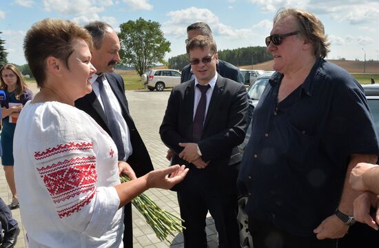 Gérard Depardieu's tour of Republic of Belarus