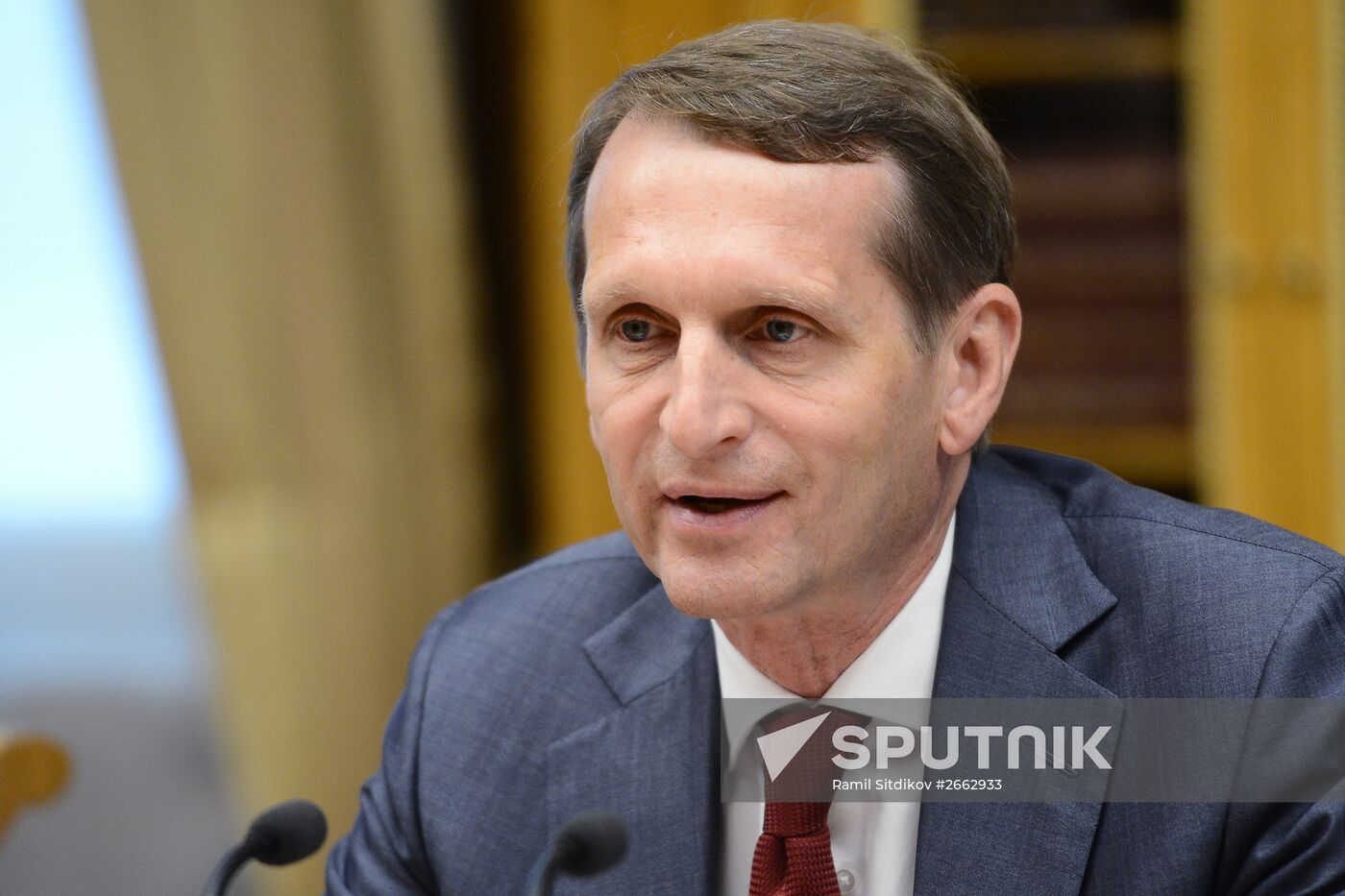 Russian State Duma Speaker Sergei Naryshkin meets with French parliament delegation