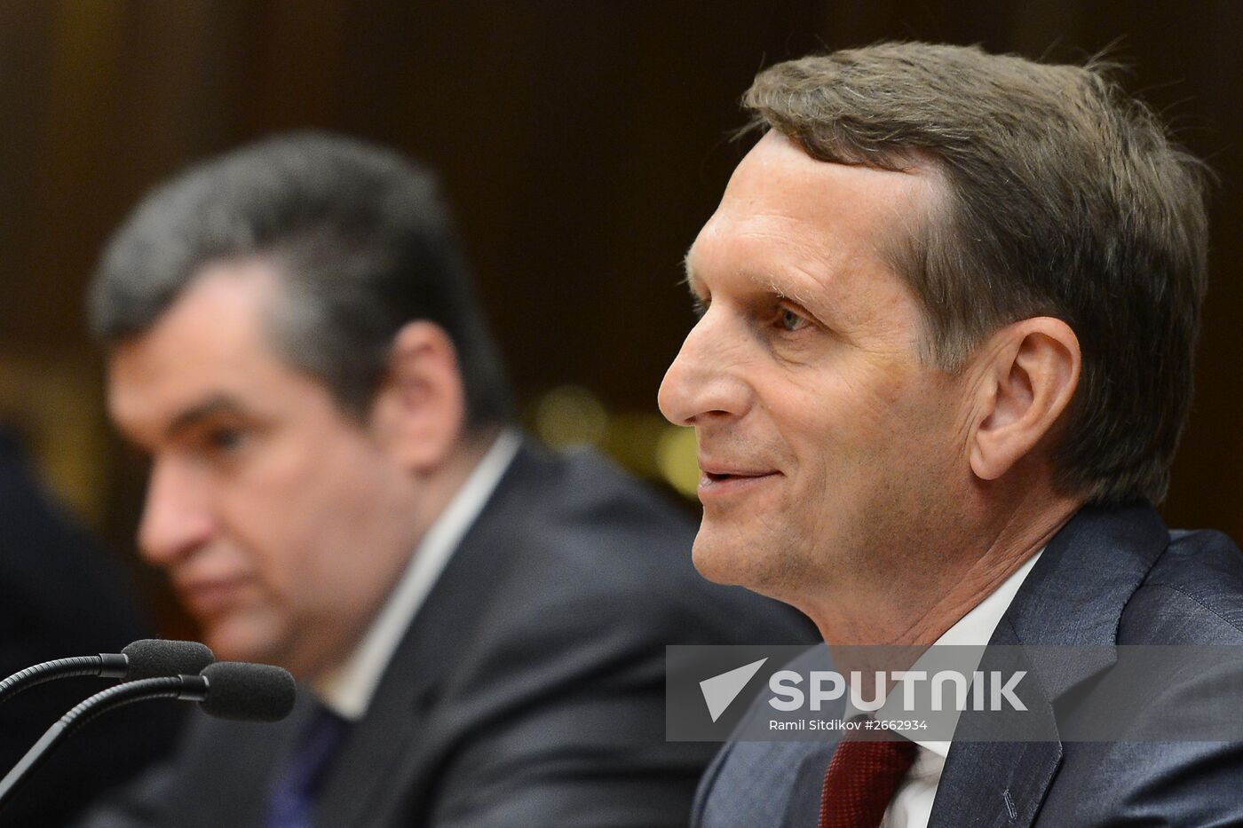 Russian State Duma Speaker Sergei Naryshkin meets with French parliament delegation