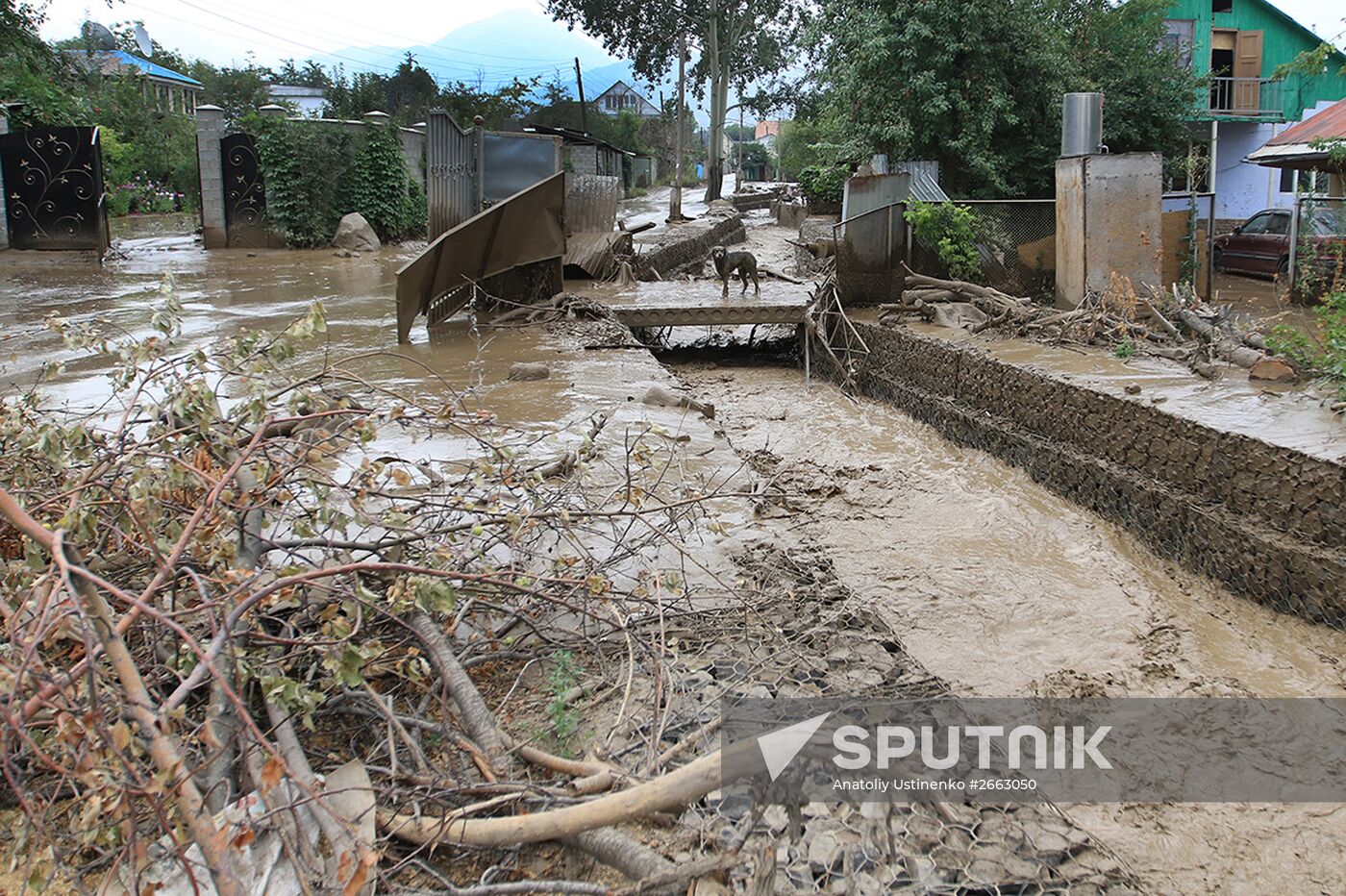 Aftermath of mud-and-stone landsclide in Kazakhstan's major city of Alma-Ata