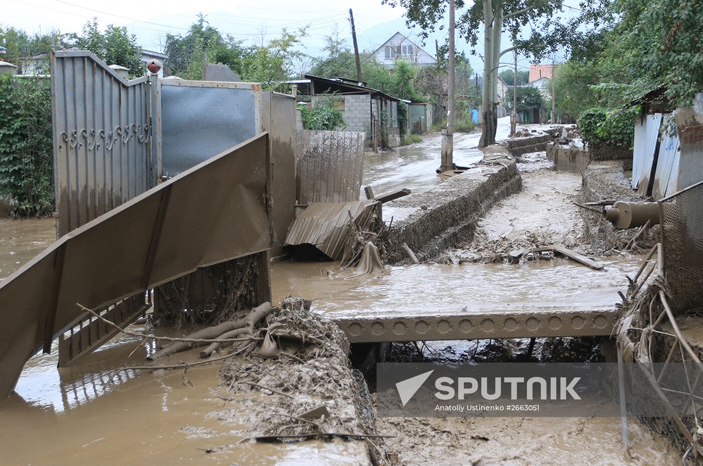 Aftermath of mud-and-stone landsclide in Kazakhstan's major city of Alma-Ata