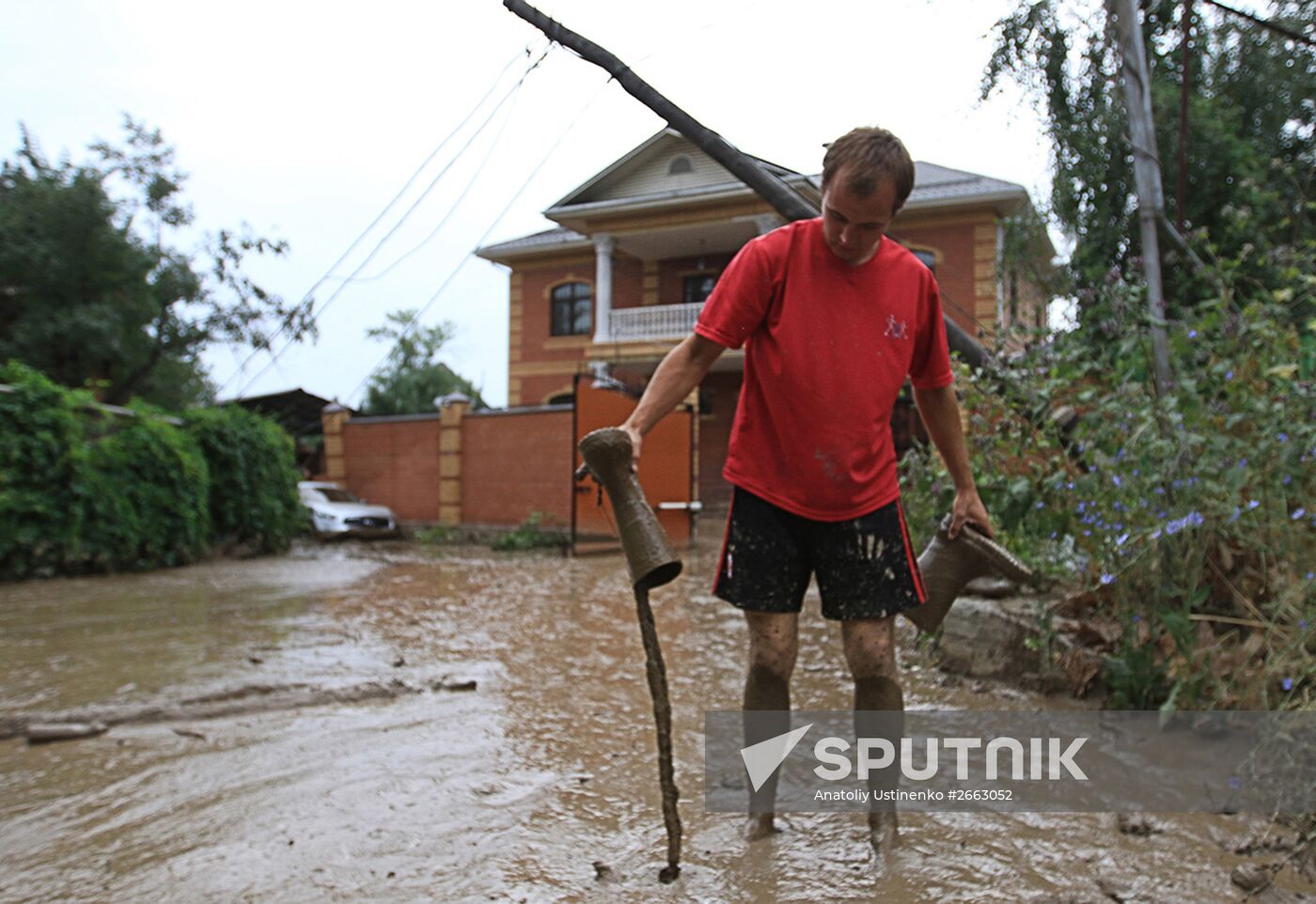 Aftermath of mud-and-stone landsclide in Kazakhstan's major city of Alma-Ata