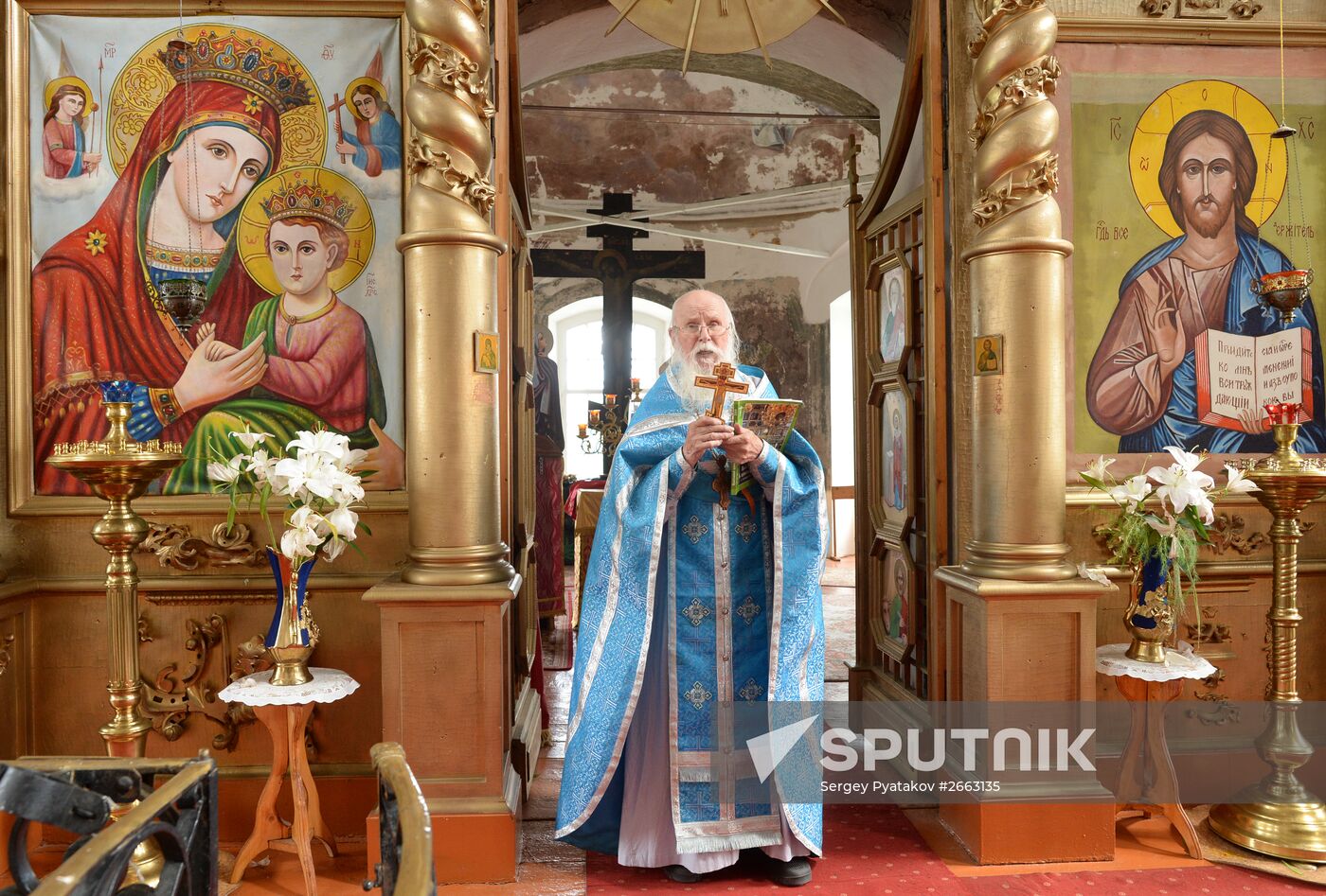 Village priest, presbyter of St. Flor and St. Lavr Church in Florovskoye, Yaroslavl Region