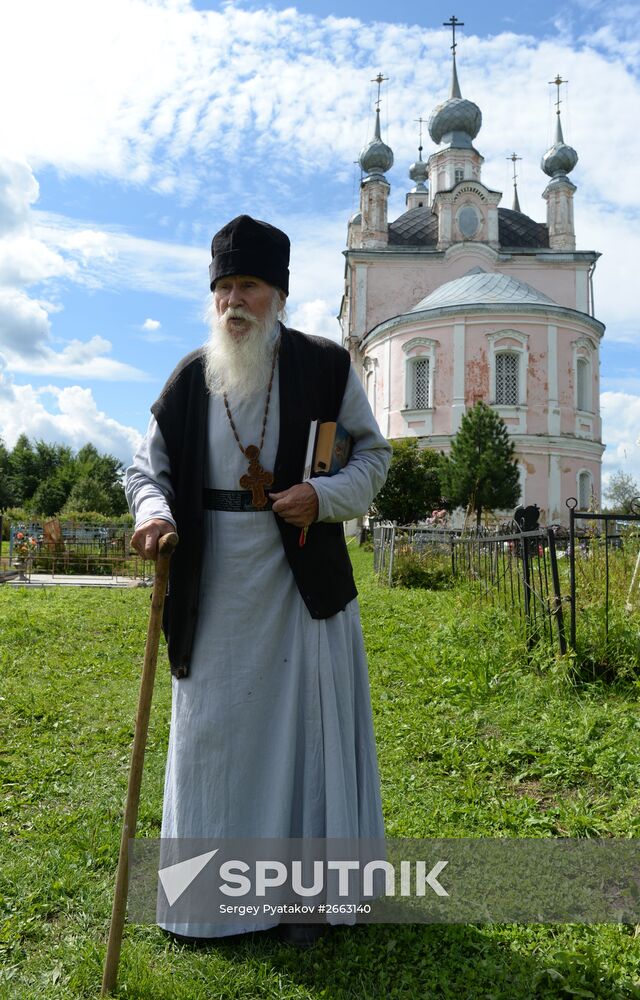 Village priest, presbyter of St. Flor and St. Lavr Church in Florovskoye, Yaroslavl Region