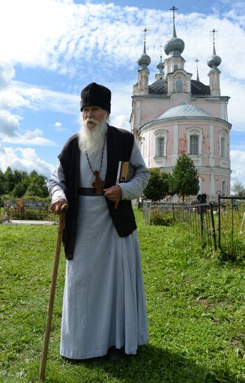 Village priest, presbyter of St. Flor and St. Lavr Church in Florovskoye, Yaroslavl Region