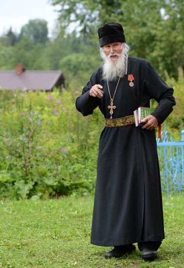 Village priest, presbyter of St. Flor and St. Lavr Church in Florovskoye, Yaroslavl Region
