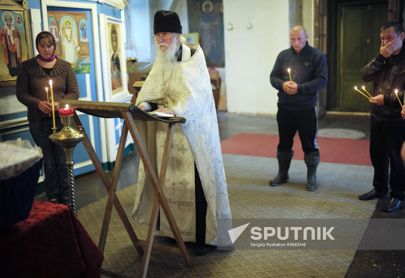 Village priest, presbyter of St. Flor and St. Lavr Church in Florovskoye, Yaroslavl Region