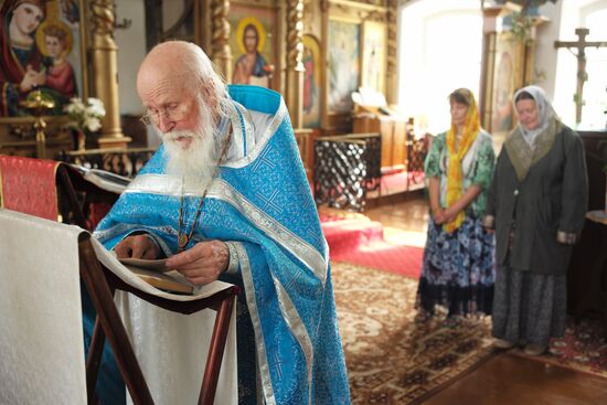 Village priest, presbyter of St. Flor and St. Lavr Church in Florovskoye, Yaroslavl Region