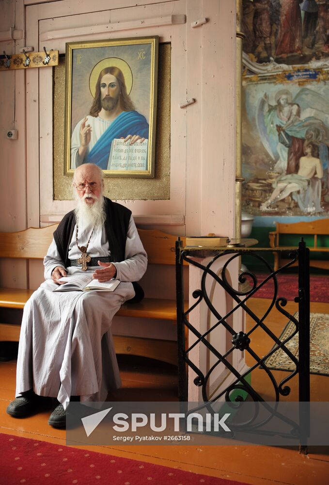 Village priest, presbyter of St. Flor and St. Lavr Church in Florovskoye, Yaroslavl Region