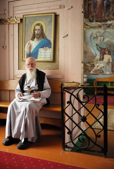 Village priest, presbyter of St. Flor and St. Lavr Church in Florovskoye, Yaroslavl Region