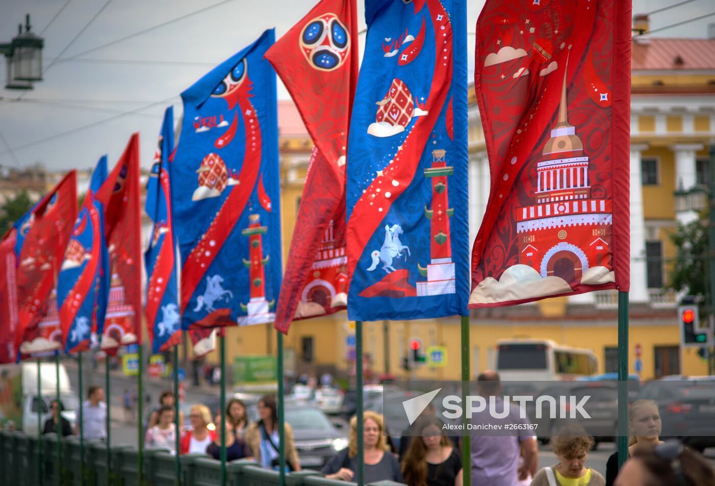 Preparations for preliminary draw of the 2018 FIFA World Cup in St. Petersburg