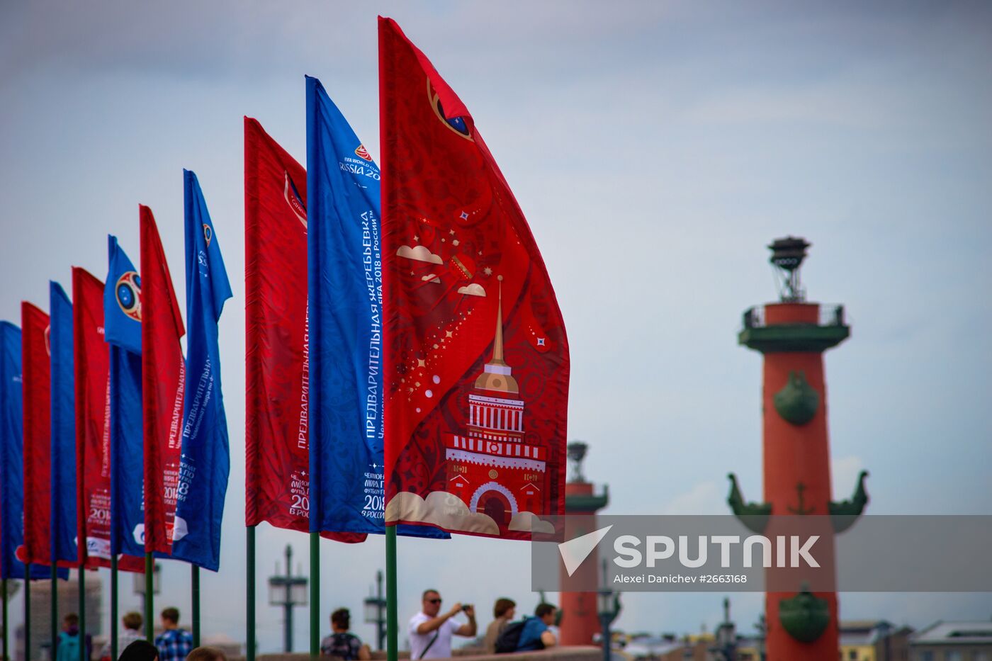 Preparations for preliminary draw of the 2018 FIFA World Cup in St. Petersburg