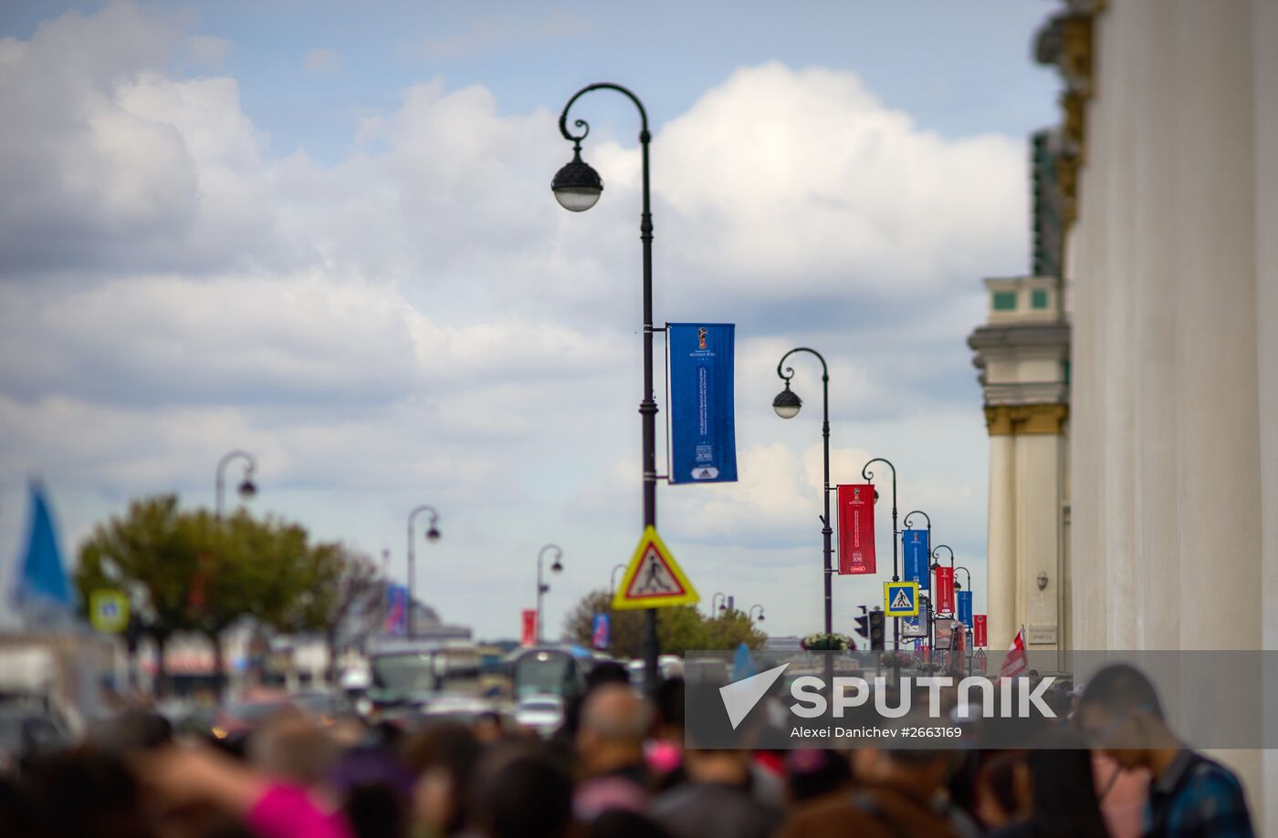Preparations for preliminary draw of the 2018 FIFA World Cup in St. Petersburg