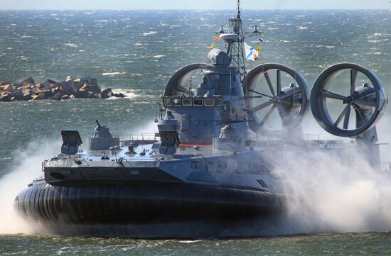 Rehearsal for Navy Day Parade in Baltiysk