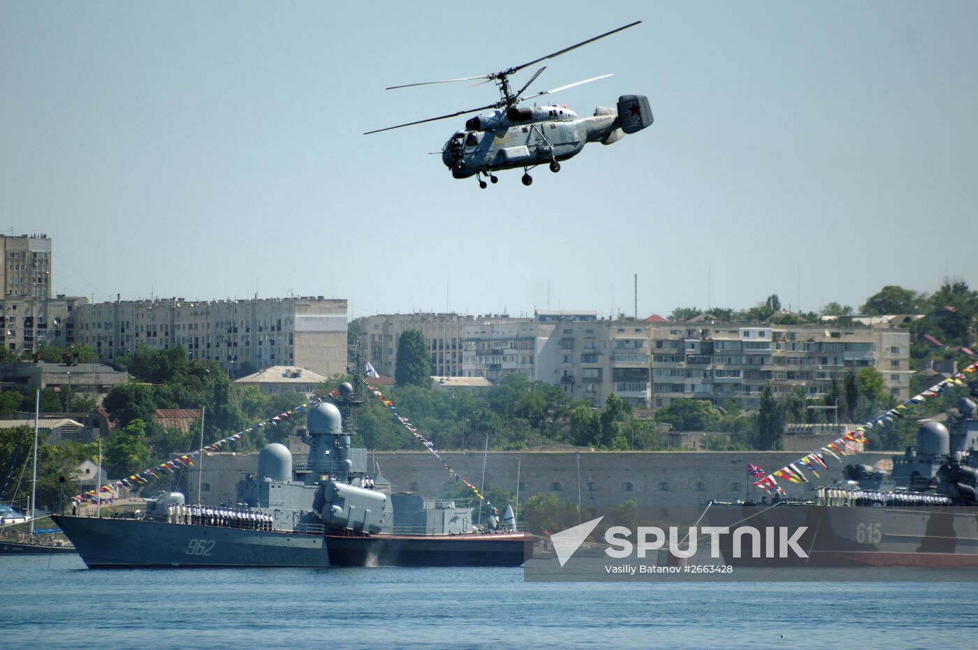 Rehearsal for Navy Day Parade in Sevastopol