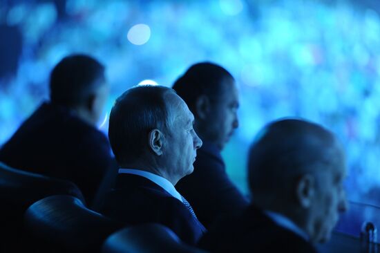 President Vladimir Putin attends opening ceremony of 16 FINA World Championships