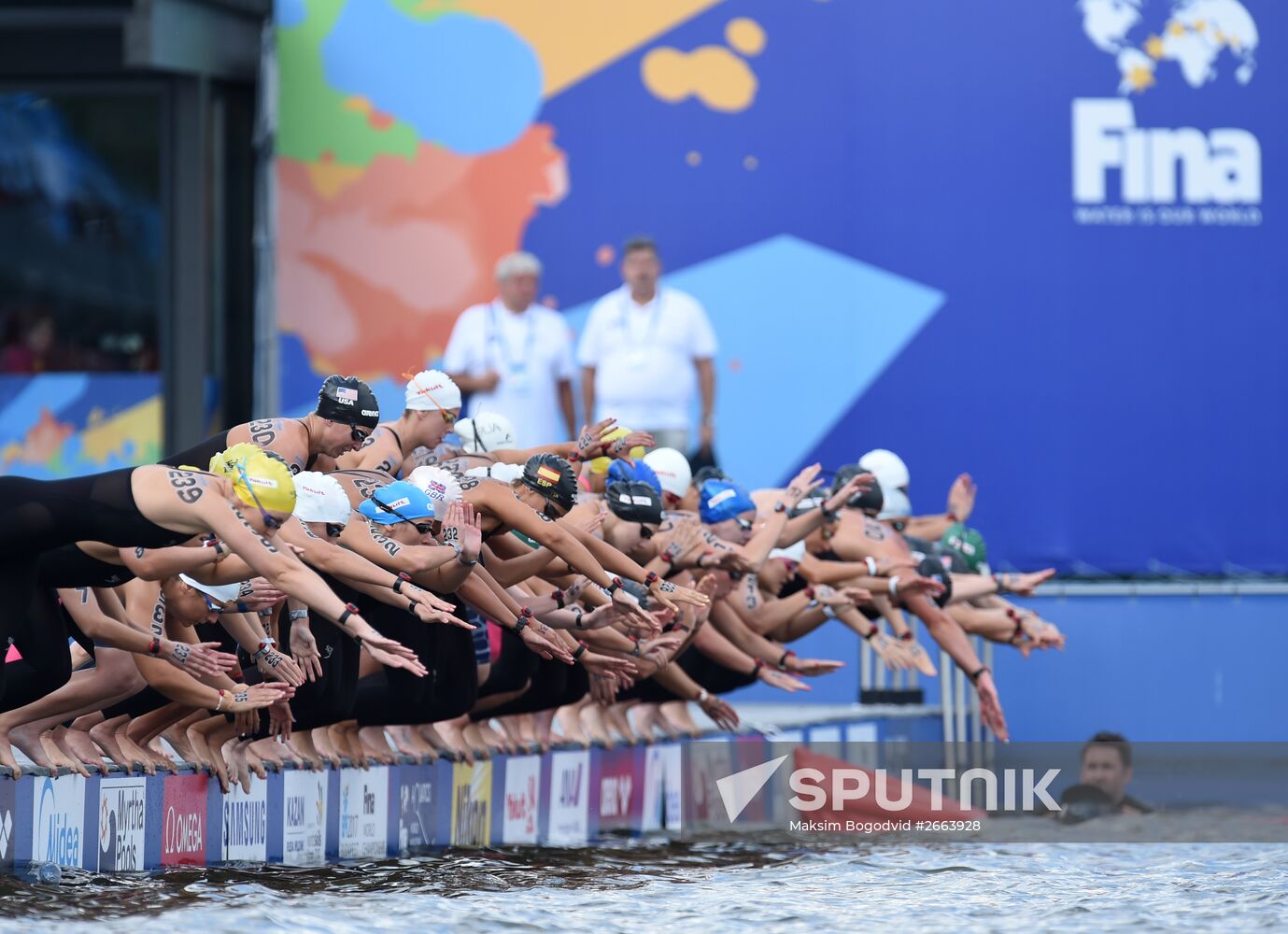 2015 FINA World Championships. Open water swimming. 5 km women