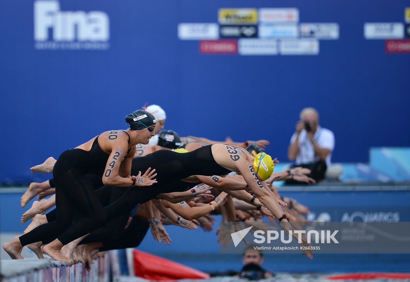 2015 FINA World Championships. Open water swimming. 5 km women