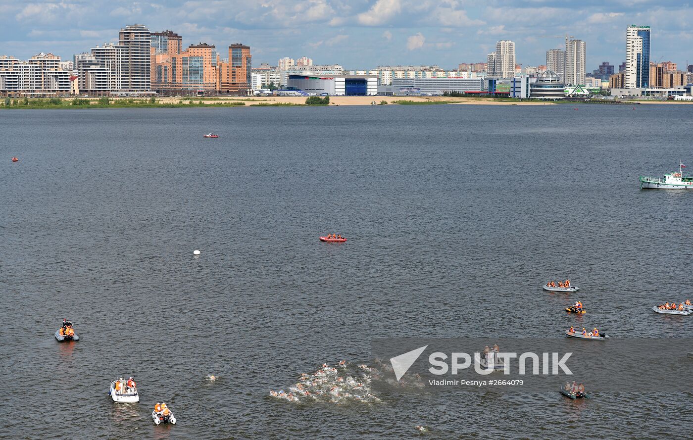 2015 FINA World Championships. Open water swimming. 5 km men