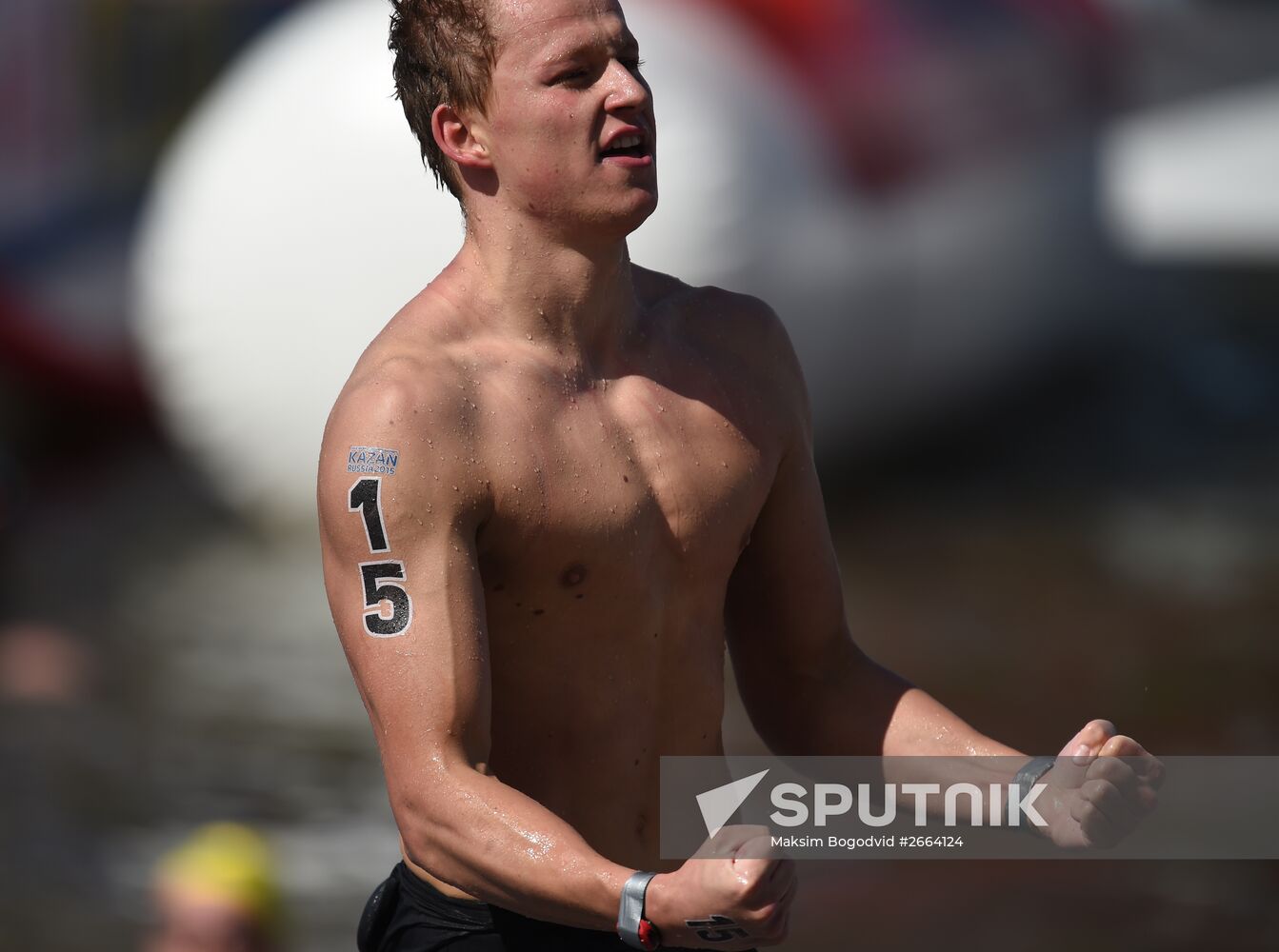 2015 FINA World Championships. Open water swimming. 5 km men